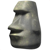 moai Emoji apple