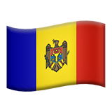 Флаг Молдовы Эмодзи на Apple macOS и iOS iPhone