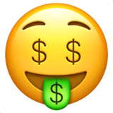 money-mouth-face Emoji apple