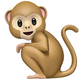 monkey Emoji apple