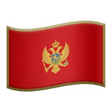 Bandiera del Montenegro su Apple macOS e iOS iPhones