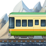 mountain-railway Emoji apple