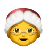 mrs-claus Emoji apple