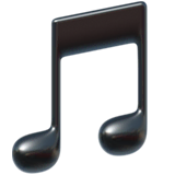 musical-note Emoji apple