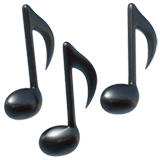 Музыкальные ноты Эмодзи на Apple macOS и iOS iPhone