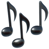 musical-notes Emoji apple