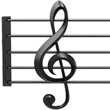 musical-score Emoji apple