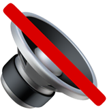 muted-speaker Emoji apple