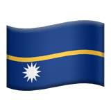 🇳🇷 Bandera de Nauru Emoji en Apple macOS y iOS iPhones