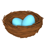 nest-with-eggs Emoji apple