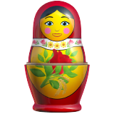 nesting-dolls Emoji apple