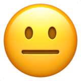 😐 Neutral Face Emoji on Apple macOS and iOS iPhones