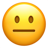 neutral-face Emoji apple