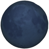 new-moon Emoji apple