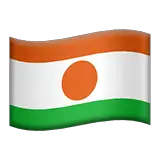 Flagge des Niger Emoji auf Apple macOS und iOS iPhones