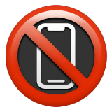 Пользоваться мобильным телефоном запрещено Эмодзи на Apple macOS и iOS iPhone