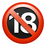 no-one-under-eighteen Emoji apple