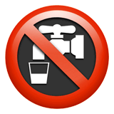 🚱 Acqua non potabile Emoji su Apple macOS e iOS iPhones