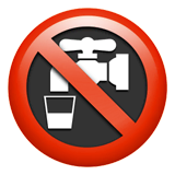 non-potable-water Emoji apple