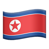 Flag: North Korea on Apple