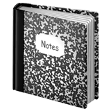 notebook Emoji apple