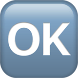 Zeichen für OK Emoji auf Apple macOS und iOS iPhones