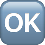 ok-button Emoji apple