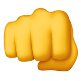 👊 Oncoming Fist Emoji on Apple macOS and iOS iPhones