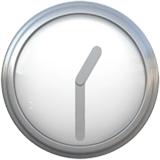 Ein Uhr dreißig Emoji auf Apple macOS und iOS iPhones