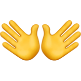 open-hands Emoji apple