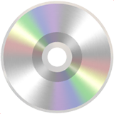 optical-disk Emoji apple