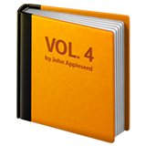 orange-book Emoji apple