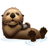otter Emoji apple
