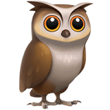 🦉 Owl Emoji on Apple macOS and iOS iPhones