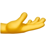 palm-up-hand Emoji apple