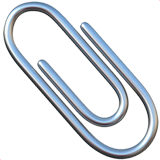 paperclip Emoji apple