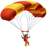 parachute Emoji apple