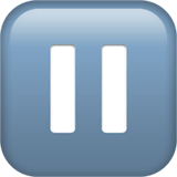 pause-button Emoji apple