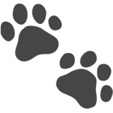 paw-prints Emoji apple