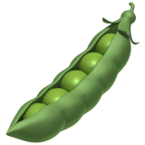 pea-pod Emoji apple