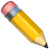 pencil Emoji apple