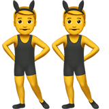 👯 People With Bunny Ears Emoji on Apple macOS and iOS iPhones