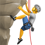 person-climbing Emoji apple
