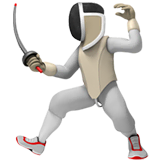 person-fencing Emoji apple