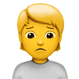 🙍 Person Frowning Emoji on Apple macOS and iOS iPhones