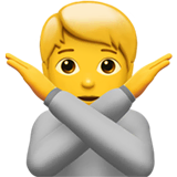 person-gesturing-no Emoji apple