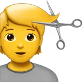 💇 Person Getting Haircut Emoji on Apple macOS and iOS iPhones