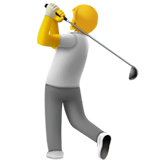 person-golfing Emoji apple