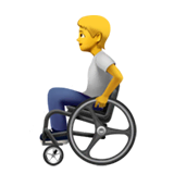 person-in-manual-wheelchair Emoji apple