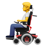person-in-motorized-wheelchair Emoji apple